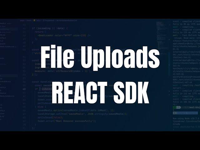 File uploader SDK for React | Filestack