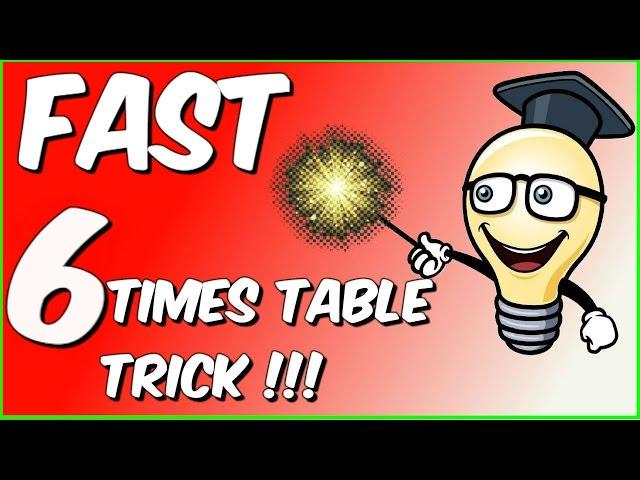 Fast 6 times table trick!!!