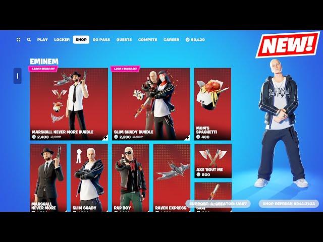 ICON Series EMINEM Slim Shady & Marshall Never More BUNDLES Item Shop Fortnite!