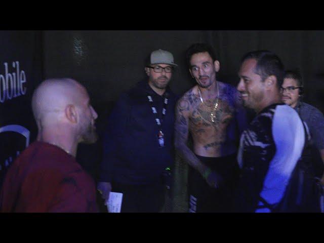 VERBAL ALTERCATION | Alexander Volkanovski and Max Holloway Backstage at UFC 276