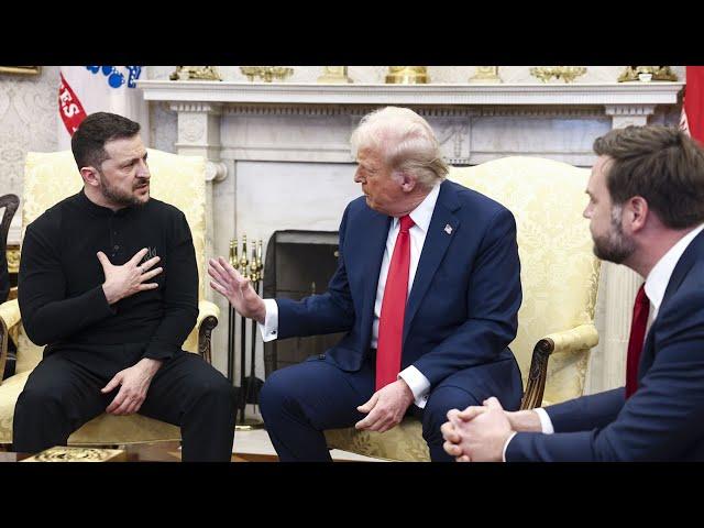 Trump and Vance attack Zelenskyy in heated Oval Office meeting