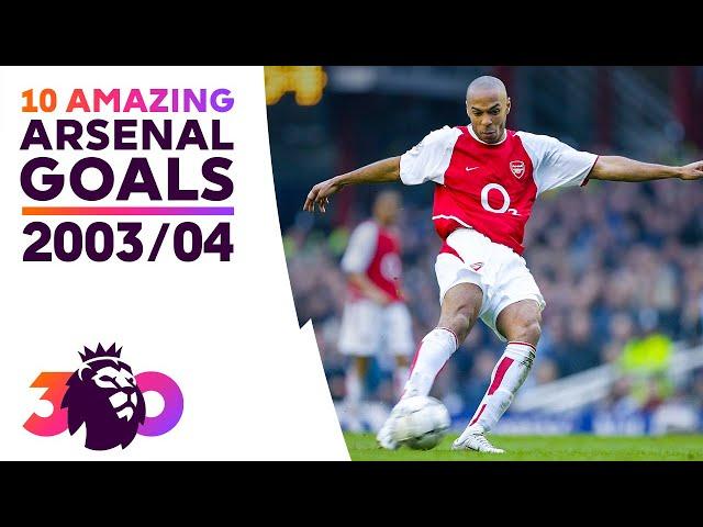 10 AMAZING Arsenal goals from 'Invincibles' season | PL30