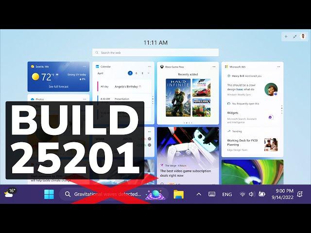 New Windows 11 Build 25201 – Expanded View in Widgets, New Search Visuals Removed, ISO, Fixes (Dev)