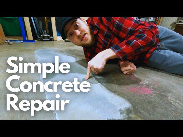 Repair Cracked and Broken Concrete (Easy DIY) || Garage Floor