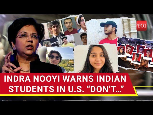 'Formulae For Distaster': Indra Nooyi Advices India Students In U.S Amid String Of Tragedies