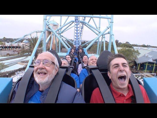 Zach Camerino takes on new ELECTRIC EEL roller coaster at SeaWorld San Diego