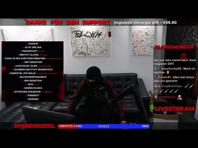 BLOKKMONSTA Live | 3. Advent | Detuschrap React | Fanfragen | Sneak Peak Hirntot Slayer