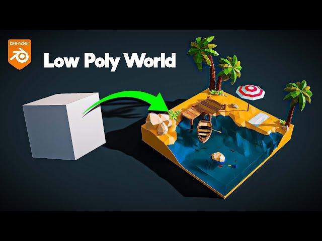 Low Poly World in Blender - Easy and Fun