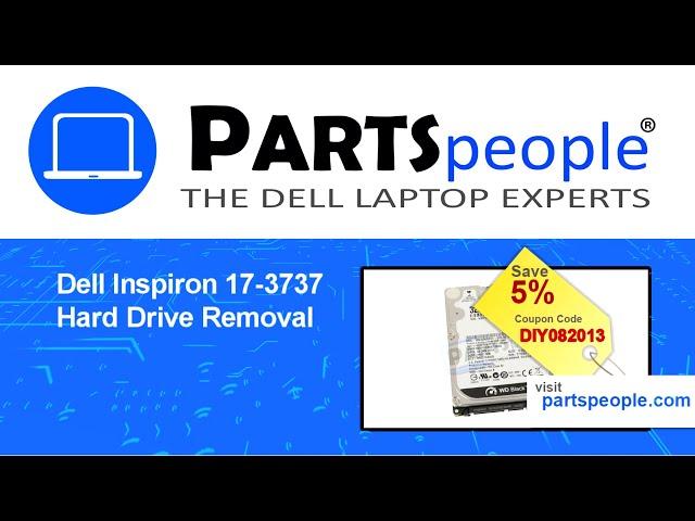 Dell Inspiron 17-3737 (P17E002) Hard Drive How-To Video Tutorial