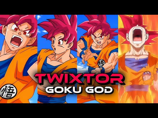 Goku Ssj God Twixtor [ 4k Clips ]