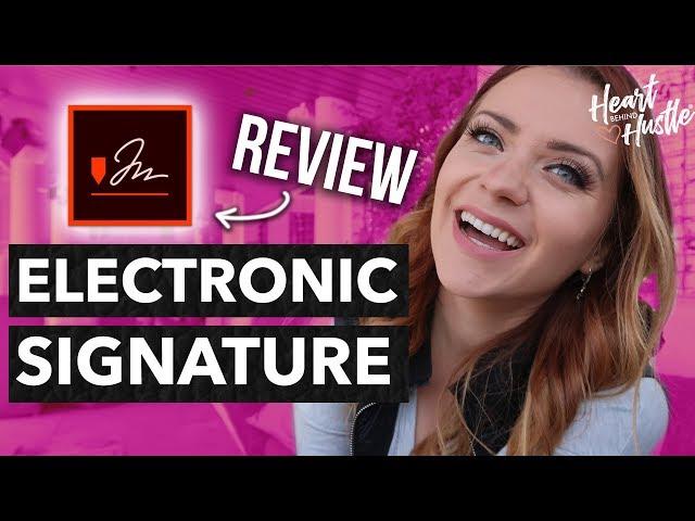 How to get clients to SIGN THEIR CONTRACT electronically (Adobe Sign Review | electronic signature!)