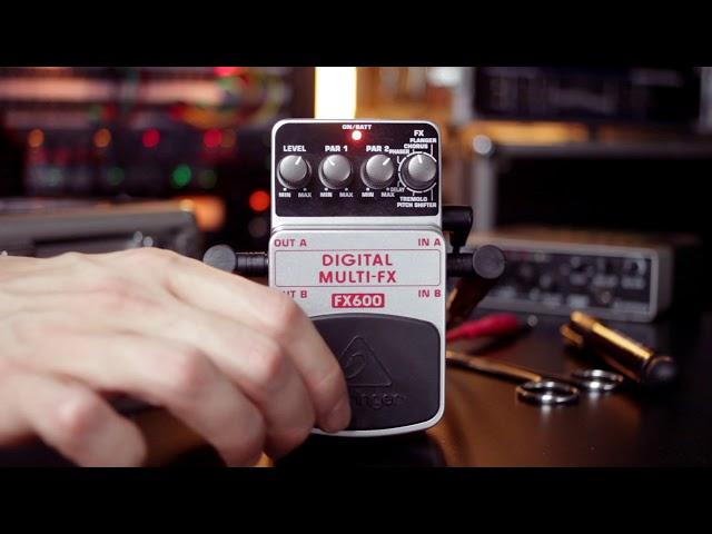 Multi Effect Pedal UNDER 25€?? [SOUND TEST] - Behringer FX600