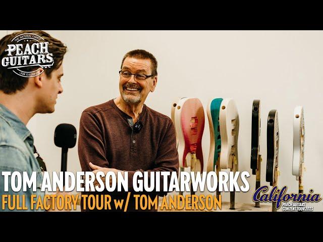 Peach Guitars Visit Tom Anderson Guitarworks | Full Factory Tour!