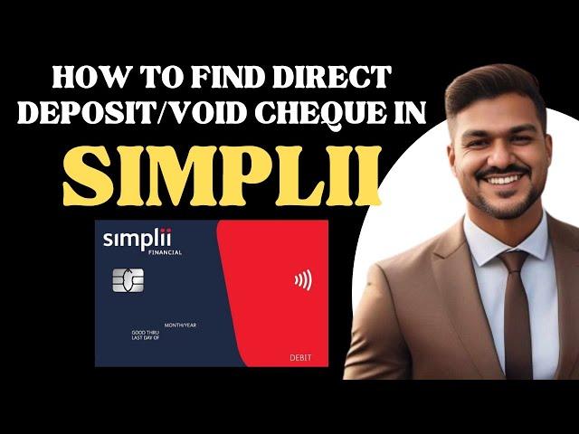 How to find direct deposit or Void cheque information in SIMPLII financial l Double Z