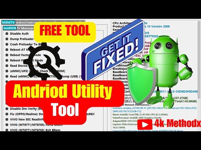 Android Utility Tool Latest Version 2024 | Auto Update | FRP BYPASS | FIX Andriod Device