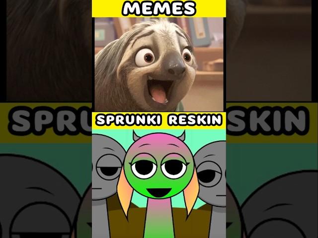 Sprunki incredibox Reskin mod vs Memes