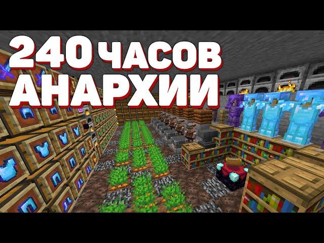 АНАРХИЯ - 240 ЧАСОВ СЛОЖНЕЙШЕГО РАЗВИТИЯ С НУЛЯ ПОСЛЕ ВАЙПА | МАЙНКРАФТ ХОЛИВОРЛД