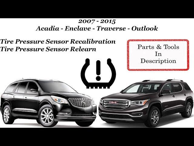 Tire Pressure Sensor Relearn / Reset / Recalibration!!!