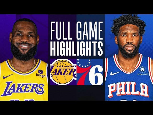 LAKERS at 76ERS | FULL GAME HIGHLIGHTS | November 27, 2023