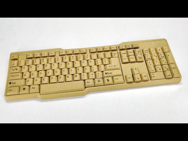 How to Make Keyboard from Cardboard - DIY