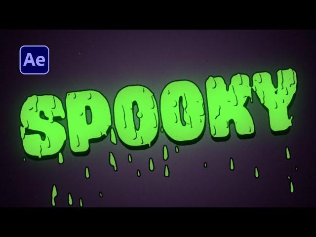 Create a Spooky Halloween Text Effect | After Effects Tutorial