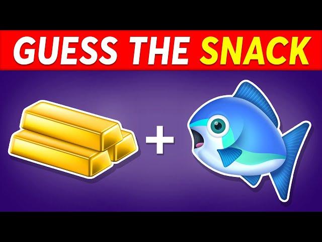 Guess the Snack by Emoji  | Emoji Quiz Challenge 2024