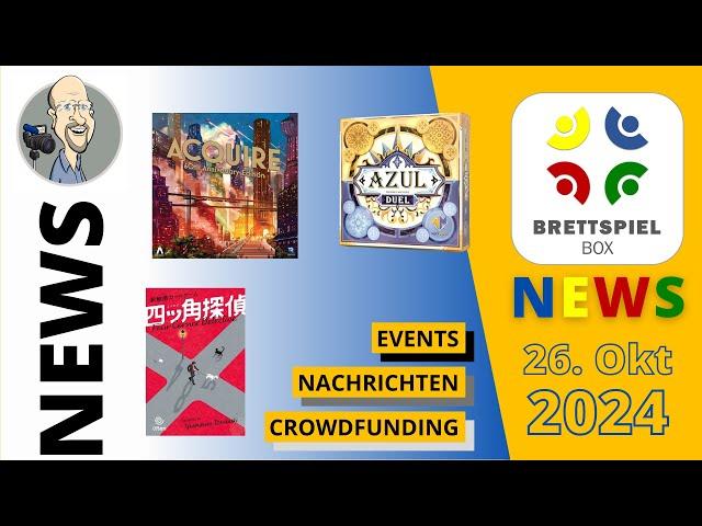 Brettspiel News der Brettspielbox 26.10.2024