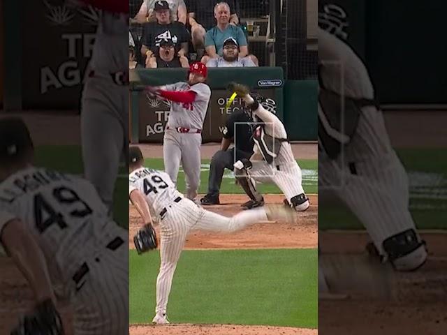 Alec Burleson hit a pitch that was EYE LEVEL 
