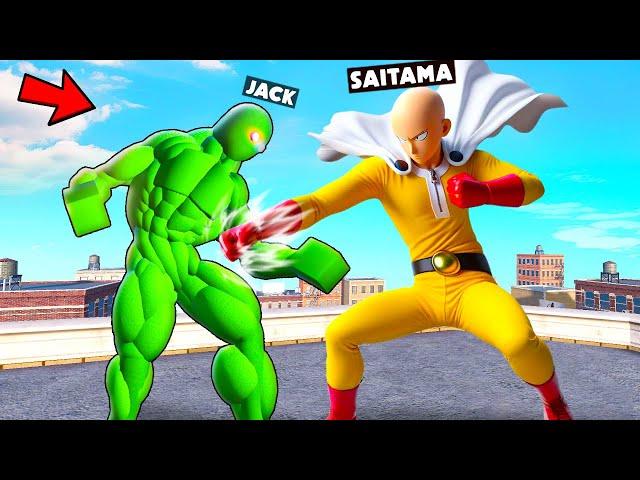 Npc Saitama One Punch Man vs Jack The Bodybuilder In Overgrowth