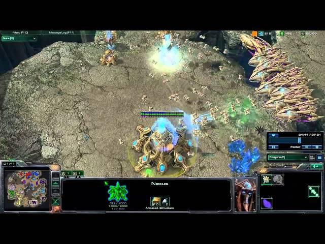 StarCraft 2: Protoss almighty air forces - feeder style [4on4]