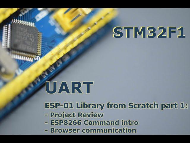 036 -  STM32F1 USART ESP01 library from scratch part1: ESP8266 AT Command & browser communication