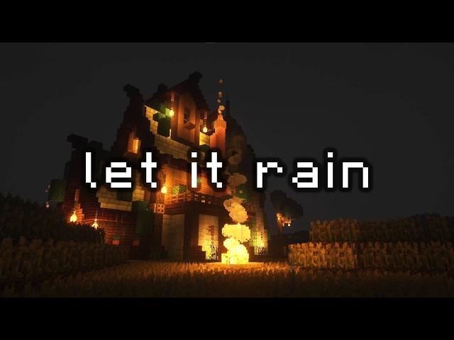 it's 3 am and you're still awake... (minecraft music w/ rain & fire)