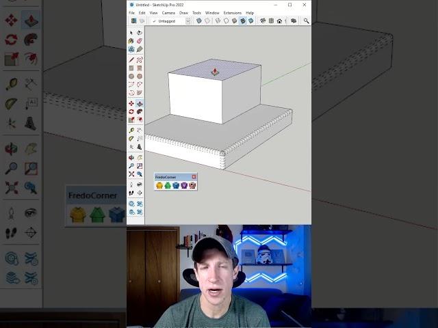 SketchUp Extension for ROUNDING AND BEVELING Corners - FredoCorner!