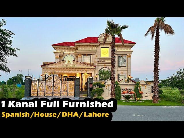 1 Kanal Full Furnished Luxurious Spanish House For Sale In DHA Phase 7 Lahore