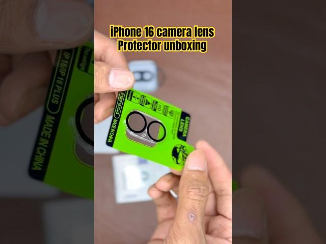iPhone 16 camera lens protector unboxing #unboxing #iphone16 #cameralensprotector