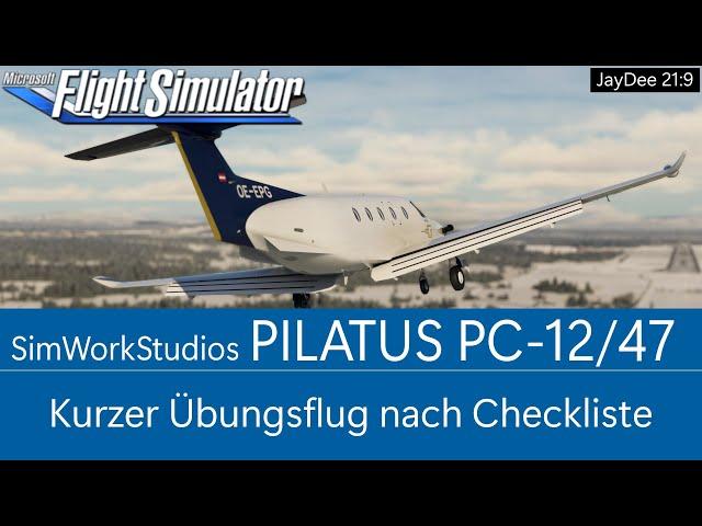 SWS PC-12/47 - Übungsflug nach Checkliste in Kiruna (ESNQ-Orbx)  MSFS 2020