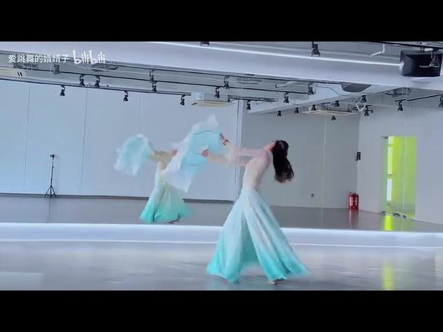 青衫煙雨客 背面示範 #古典舞 #綢扇帽 #chinesedance