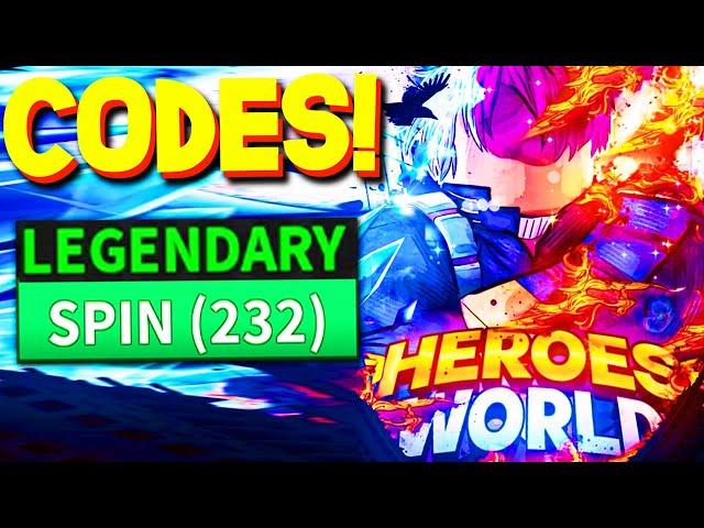 *NEW CODES* ALL WORKING CODES in HEROES WORLD CODES! ROBLOX