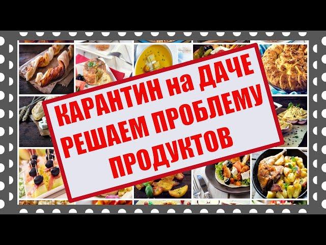 Карантин на даче. Решаем проблему продуктов питания