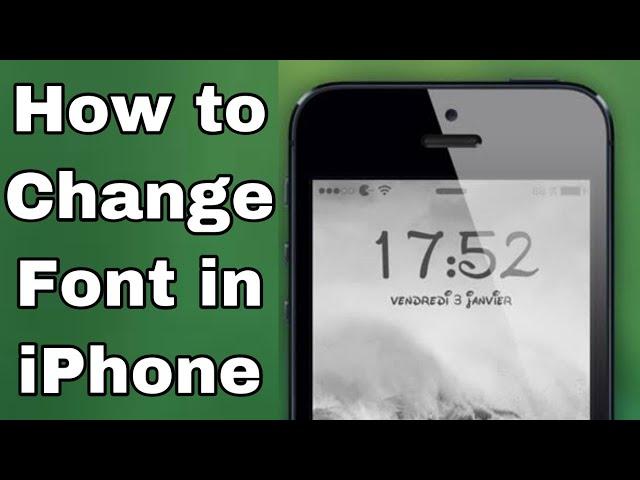 How to Change the Font on iPhone || how to change font of iphone