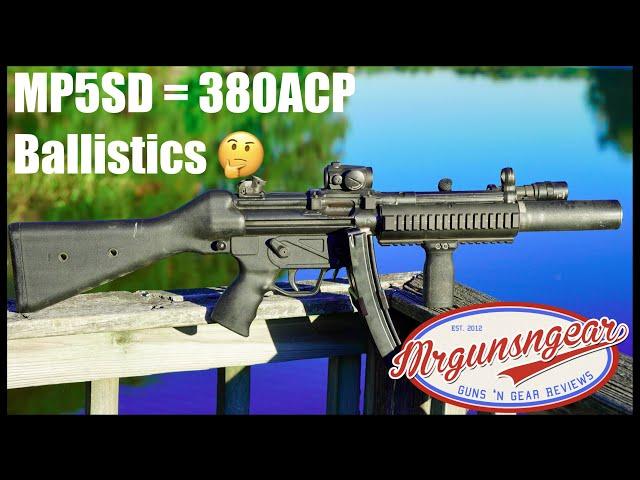 Does A Heckler & Koch MP5SD Turn 9mm Into 380ACP Ballistically?  Let's Find Out!