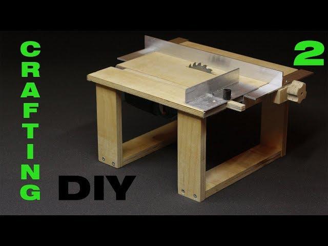 DIY. Делаем мини циркулярный станок. Mini saw table. Часть 2. Каретка и параллельный упор