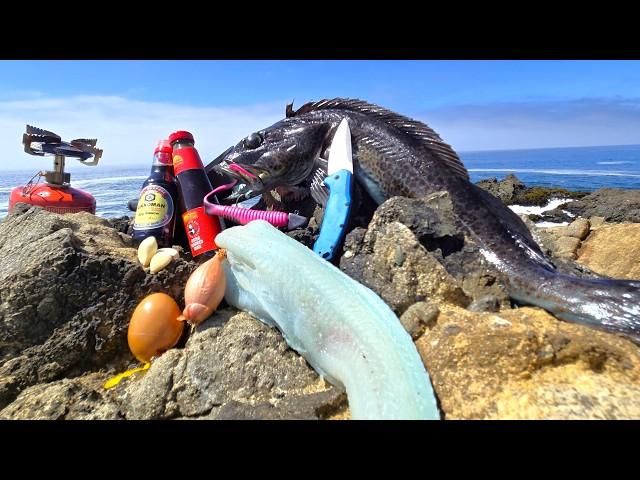 BLUE MEAT Salt and Pepper Fish Fillet Cooked on the Spot - Delicious Recipe and Fishing Tips