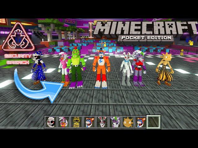  FNAF 9 IN MINECRAFT PE! ADDONS AND MAP OVERVIEW