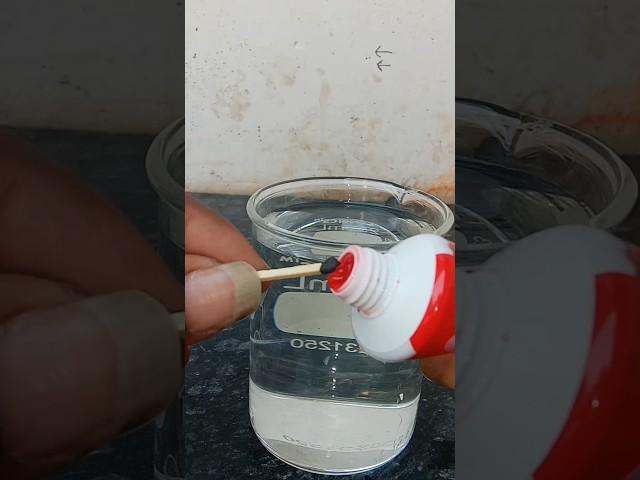 mach stick + Colgate magic trick || short || water proof matchstick || SRb experiment