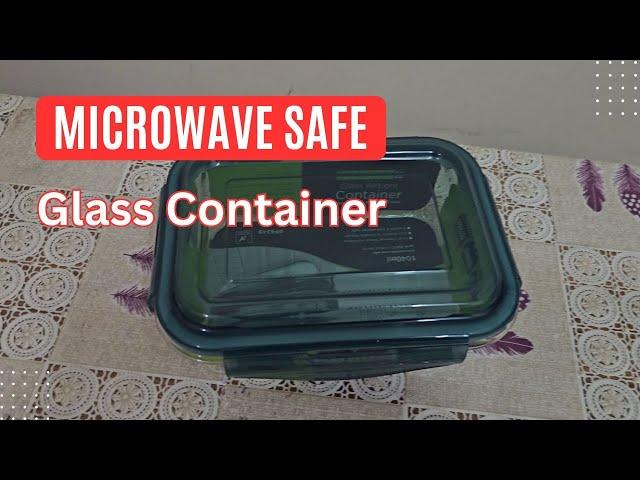 Microwave Oven Safe Borosilicate Glass Container #oven #luchbox #glasscontainer #microwave