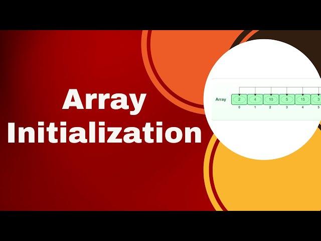 Array initialization  in C || Array in C||  Array initialization with one example