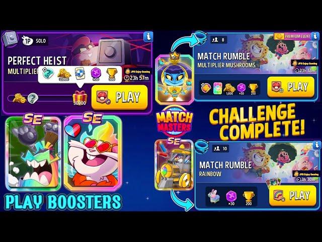 Perfect Heist Multiplier Mushrooms+Rainbow/Solo Challenge 30000 Score/ Play 2 Match Rumble