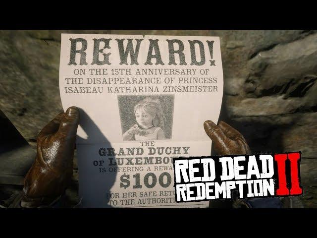 RDR 2 - Тайна пропавшей принцессы. Плакат с розыском девочки!