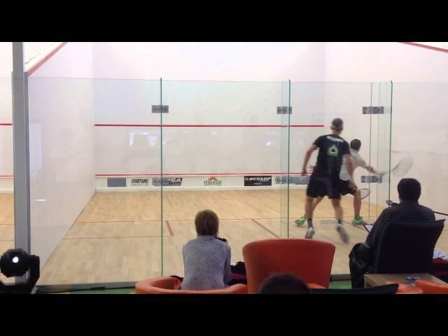 PSA Courtwall Romanian Squash Open oct 2013: Sebastiaan WEENINK vs Jens SCHOOR